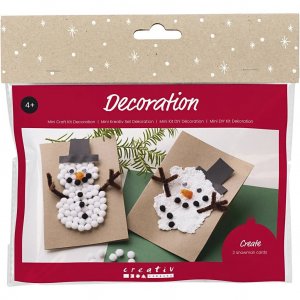 Mini-DIY-Kit - Weihnachtskarte mit Schneemännern Mini-DIY-Kit - Weihnachtskarte mit Schneemännern