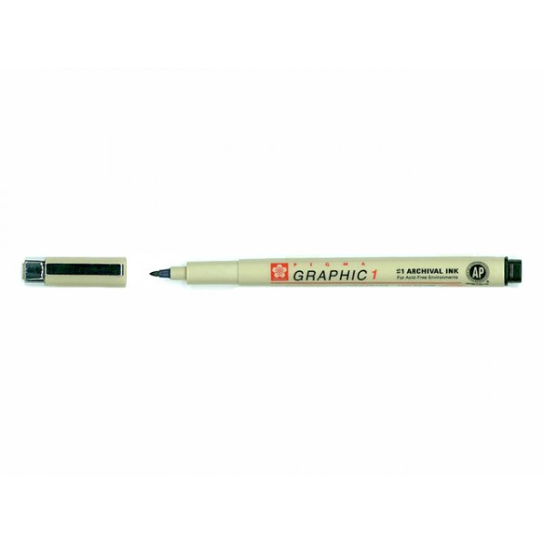 Pigma-Grafik schwarz 1 mm