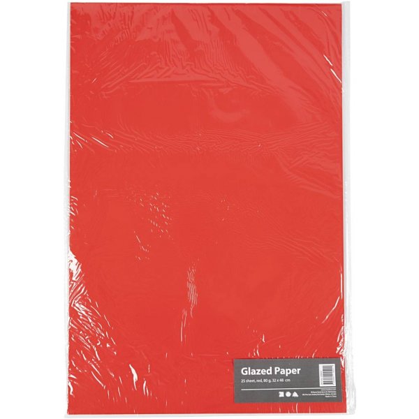 Glanzpapier - Rot - 25 Blatt Glanzpapier - Rot - 25 Blatt