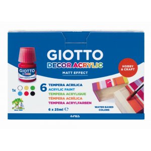 Acrylfarbe Giotto Decor - 6x25 ml Acrylfarbe Giotto Decor - 6x25 ml