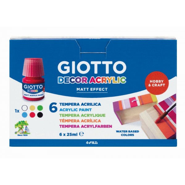 Acrylfarbe Giotto Decor - 6x25 ml