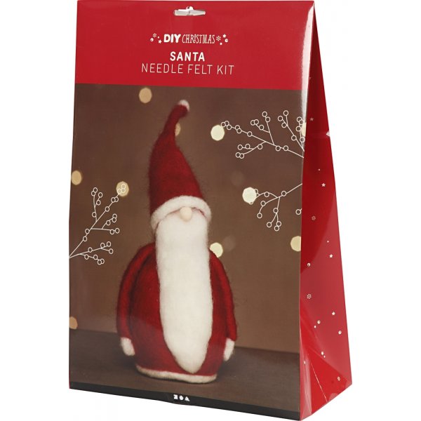 Bastelset - Nadelgefilzter Weihnachtsmann Bastelset - Nadelgefilzter Weihnachtsmann