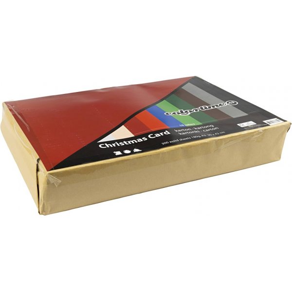 Weihnachtskarton - gemischte Farben - A3 - 300 Blatt Weihnachtskarton - gemischte Farben - A3 - 300 Blatt