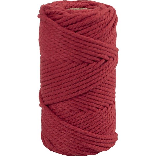 Makrameegarn - Rot - 4 mm - 55 m