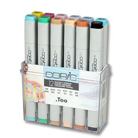 Copic Marker-Set - 12 Stifte - Pastellfarben Copic Marker-Set - 12 Stifte - Pastellfarben