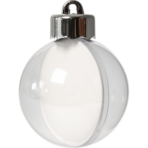 Dekokugel - transparent - Ø5 cm - 10 Stk Dekokugel - transparent - Ø5 cm - 10 Stk