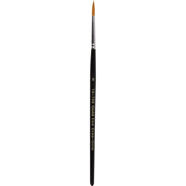 Gold Line Pinsel - Nr. 8 - rund - 12 Stk Gold Line Pinsel - Nr. 8 - rund - 12 Stk
