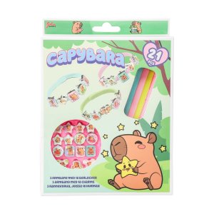 Capybara-Armbandset - 3 Armbänder mit Anhängern Capybara-Armbandset - 3 Armbänder mit Anhängern