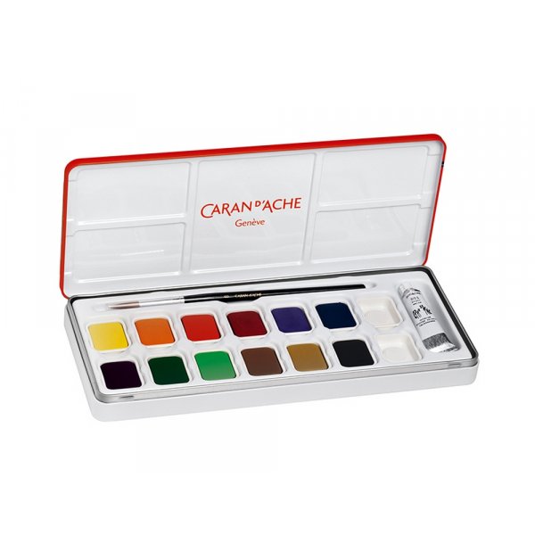 Schulset Caran d'Ache Gouache - 13 Farben