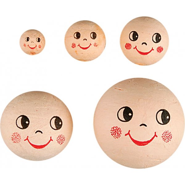 Köpfe - Elfenbein - Ø12+18+22+30+40 mm - 100 Stk Köpfe - Elfenbein - Ø12+18+22+30+40 mm - 100 Stk