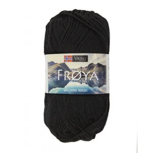 Wikingergarn Fröya 50g - Schwarz (201) Wikingergarn Fröya 50g - Schwarz (201)