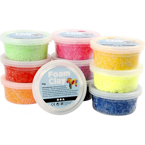 Foam Clay® - gemischte Farben 10 x 35 g Foam Clay® - gemischte Farben 10 x 35 g
