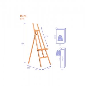 Staffelei - Studio A-Frame Nr. 40:1 - Ibiza - KIT Staffelei - Studio A-Frame Nr. 40:1 - Ibiza - KIT