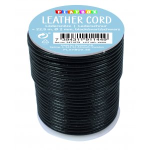 Lederband 22,5 m schwarz Lederband 22,5 m schwarz