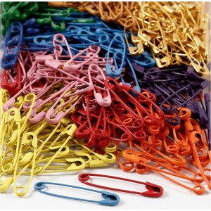 Sicherheitsnadeln - gemischte Farben - 10 x 100 Stk Sicherheitsnadeln - gemischte Farben - 10 x 100 Stk