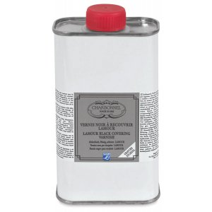 Schwarzer Stopout-Lack mit Charbonnel-Tinte. Mittel - 250 ml Schwarzer Stopout-Lack mit Charbonnel-Tinte. Mittel - 250 ml