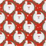 Geschenkpapier - rot - Weihnachtsmann - 5 m