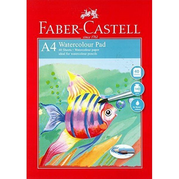 Aquarellblock Faber-Castell Aquarell-Rot-Reihe 140gr - A4