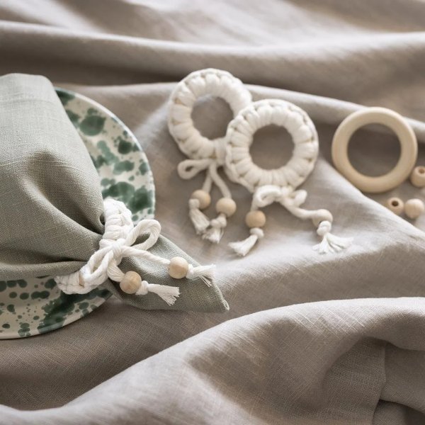 Mini DIY Kit Makramee, Serviettenring Mini DIY Kit Makramee, Serviettenring
