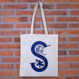 Skapamer-Einkaufstasche - Natur/Marineblau Skapamer-Einkaufstasche - Natur/Marineblau