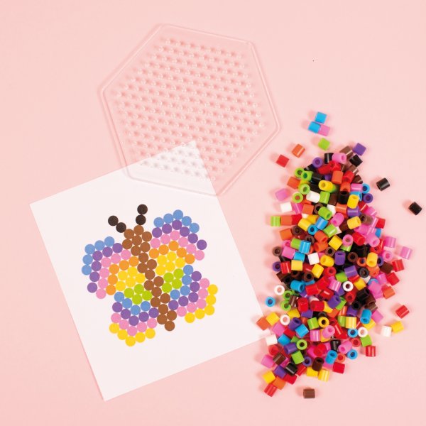 Die Tubenperle mit Platte 1.000 Stück 10-farbig Die Tubenperle mit Platte 1.000 Stück 10-farbig