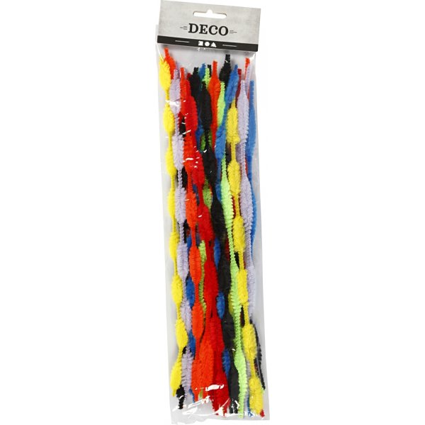 Pfeifenreiniger - gemischte Farben - geformt - 28 Stk Pfeifenreiniger - gemischte Farben - geformt - 28 Stk