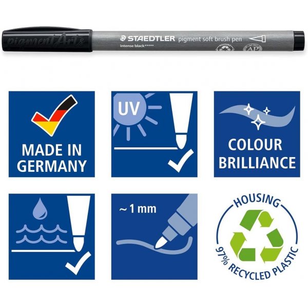 Staedtler Pigment Soft Brush Pen Staedtler Pigment Soft Brush Pen