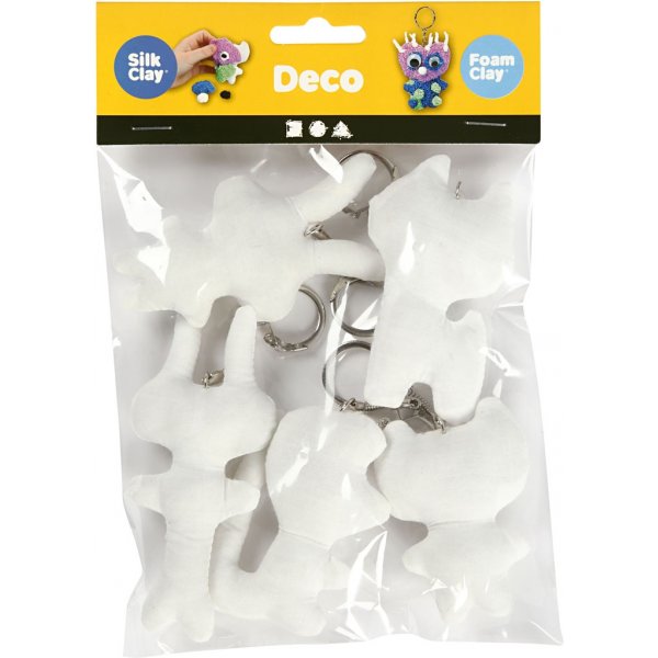 Textilfiguren mit Schlüsselanhänger - 5 Stk Textilfiguren mit Schlüsselanhänger - 5 Stk