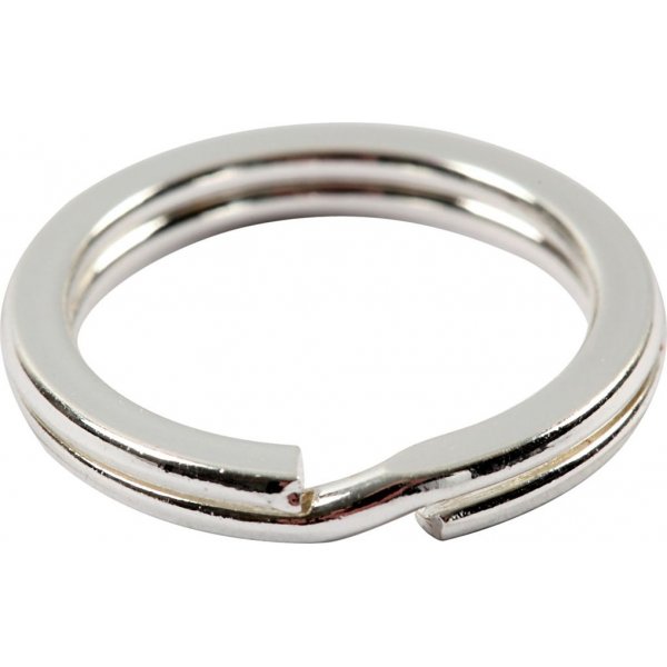 Spaltring - versilbert - 15 Stk