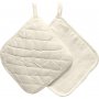 Topflappen - hell natur - 4 Stk