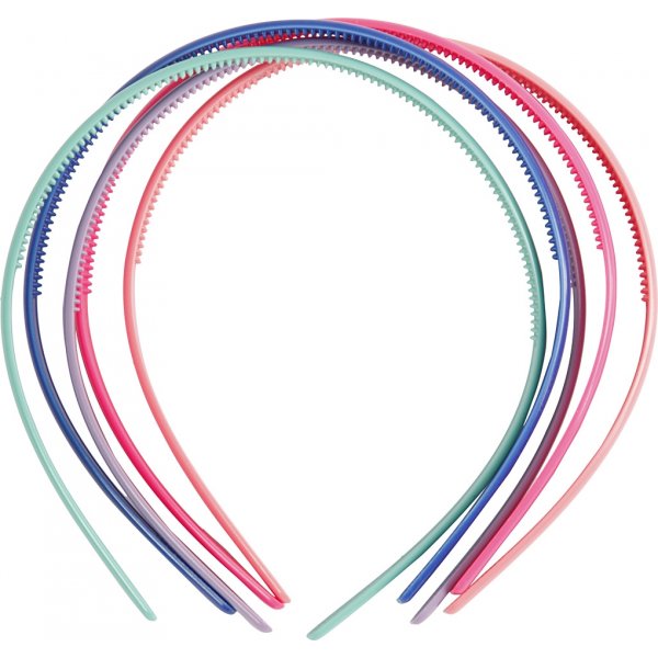 Diadem - 8 mm - gemischte Farben - 5 Stk Diadem - 8 mm - gemischte Farben - 5 Stk