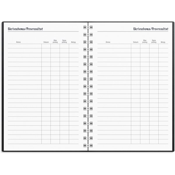 Kalender 24/25 - Kleines Studienjahr - Basic aus schwarzem Kunststoff Kalender 24/25 - Kleines Studienjahr - Basic aus schwarzem Kunststoff