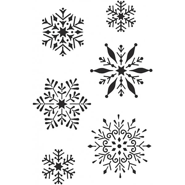 Schablone - Schneeflocke - A4 Schablone - Schneeflocke - A4