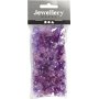 Harmony facettierte Kunststoffperlen - gemischt - lila - 45 g