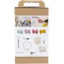 DIY Kit Punch Needle, Pastellfarben, Textilbeutel