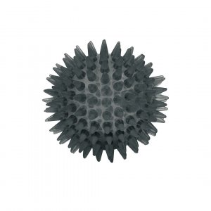 Massageball mit Noppen - hart, schwarz, 7,5 cm Massageball mit Noppen - hart, schwarz, 7,5 cm