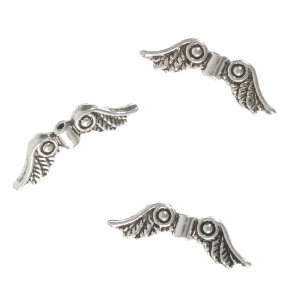 Flügelperlen 10er-Pack - Silber Flügelperlen 10er-Pack - Silber