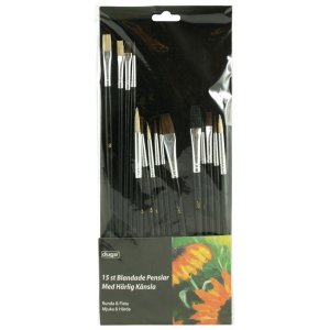 Künstlerpinsel-Set, 15 Stück Künstlerpinsel-Set, 15 Stück