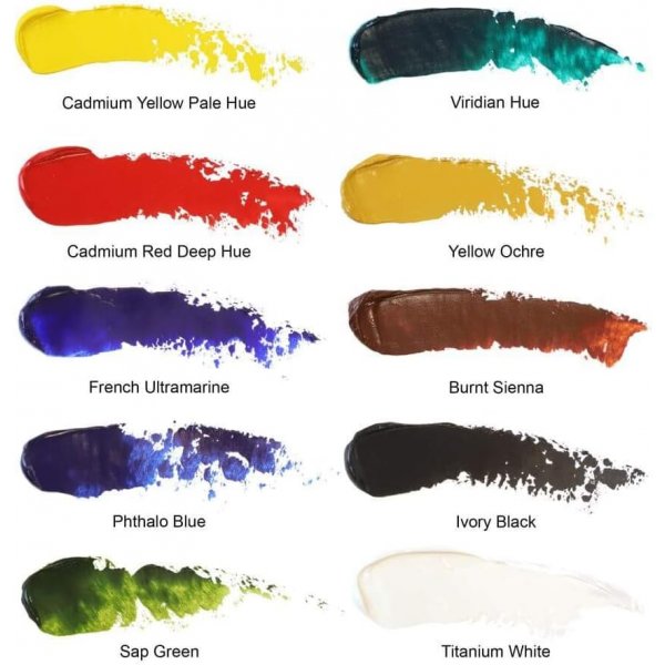 Ölfarbe W&N Winton - Set 10x37 ml Ölfarbe W&N Winton - Set 10x37 ml