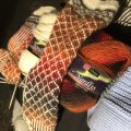 Kundenbild Wikingergarn Nordlys 100g - Orange/Rot/Schwarz (955)