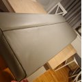 Kundenbild Polsterstoff Vinyl / Kunstleder Mittelgrau - 140 cm