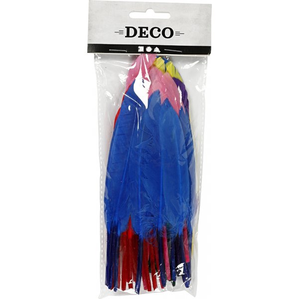 Federn - gemischte Farben - 48 Stk Federn - gemischte Farben - 48 Stk