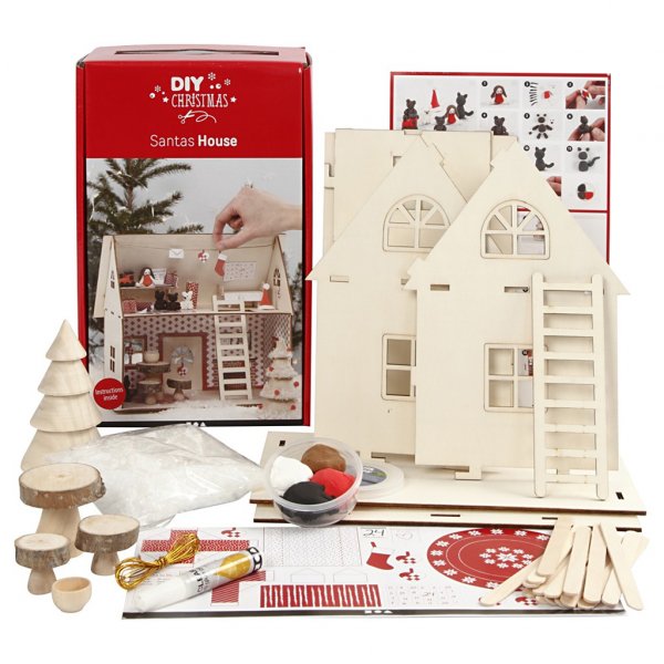 Das Bastelset - Das Haus des Weihnachtsmanns Das Bastelset - Das Haus des Weihnachtsmanns