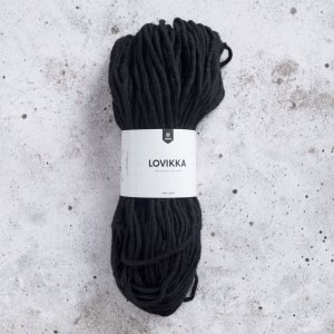 Lovikka-Garn 100g - Schwarz