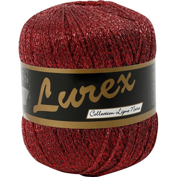 Lurexgarn - rot - 25 g