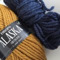 Kundenbild DROPS Alaska Uni Color Garn - 50 g - Senf (58)