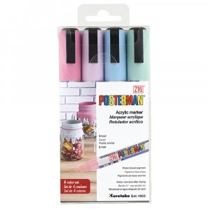 ZIG Posterman 6mm Pastell 4/Geldbeutel
