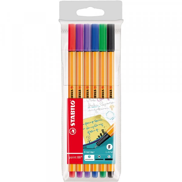 Fineliner Point 88 - 6er-Pack