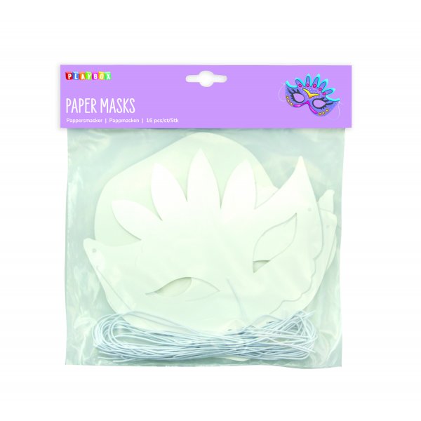 Papiermasken - 16 Stk Papiermasken - 16 Stk