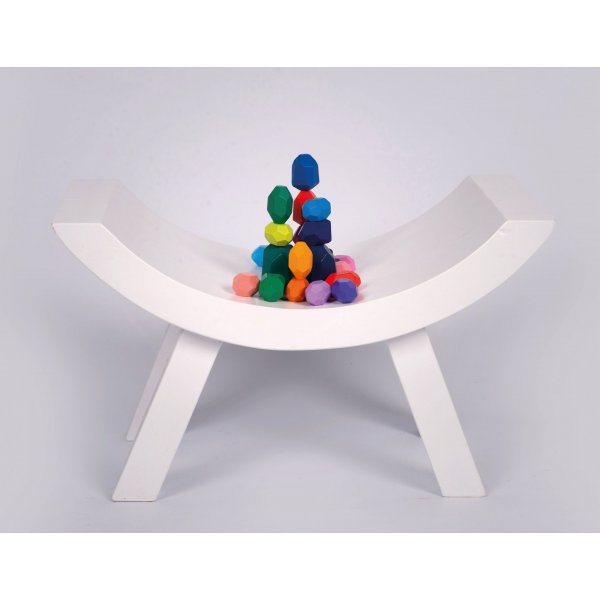 Holzsteine eckig bunt 21 Stk Holzsteine eckig bunt 21 Stk